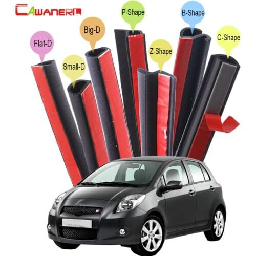 Cawanerl For Toyota Levin Yaris Prius Avensis Aygo Car Rubber Seal Edge Trim Sealing Seal Strip Kit Weatherstrip Noise Control