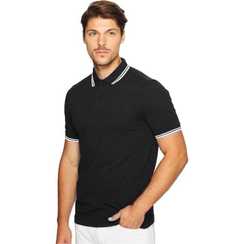 High quality plus size summer new embroidered logo polo shirt 100% cotton classic top short sleeve