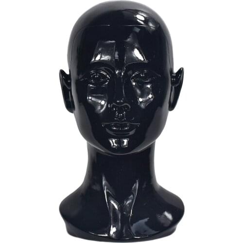 High Quality Realistic Female Mannequin Head PVC Display Wigs Jewelry Hat Headset Glasses Women Model Head Stand