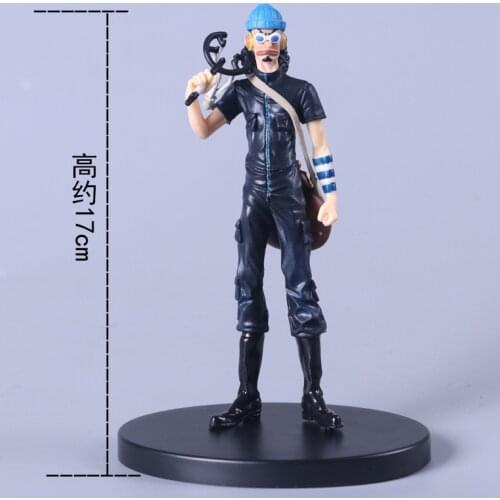 Japan Anime One Piece Usopp Black Clothes PVC Action Figure Figurine Toy Statue New No Box
