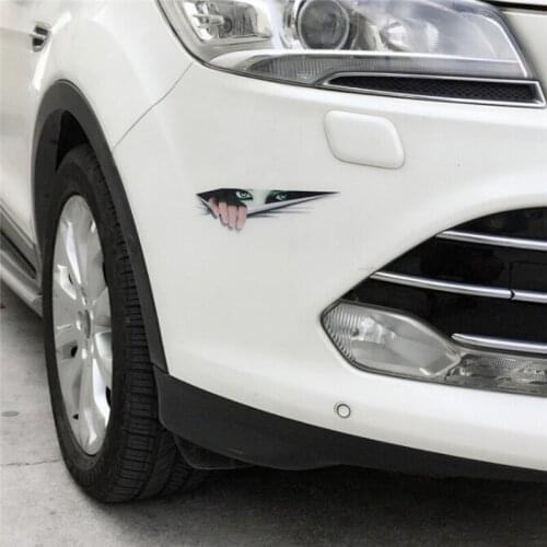 1Pc PVC 3D Peel Auto Rearview Decal Car Body Decorative Waterproof Stickers