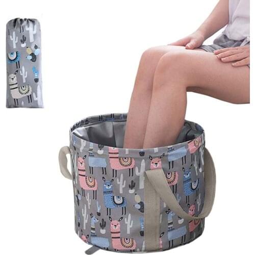 1 Pack 26L Collapsible Foot Bath Basin Multifunctional Waterproof Portable Foot Tub Soaking Feet Washing For Outdoor Travel