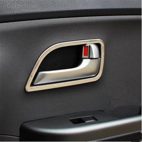 Cotochsun 4pcs/set car-styling interior door handle cover decoration sticker case For Kia RIO K2 2011-2016