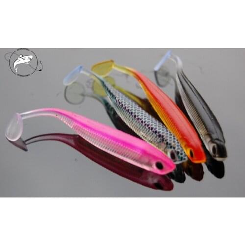4pcs/lot Reflection Foil Weight Transfer 3D Printing Minnow Fishing Lures 75mm/2g Soft shad Lure Wobblers For Ocean Fishing Bait