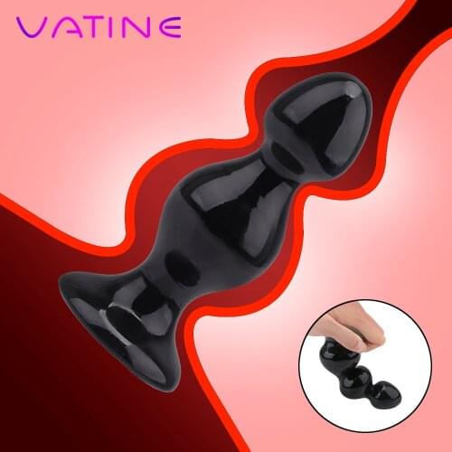 VATINE Huge Size Butt Plugs Couple Toys Big Anal Beads Prostate Massager Sex Toys For Man Woman Anus Stimulator Anal Plug