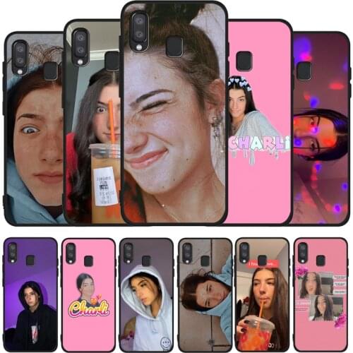 Charli Damelio Black TPU Phone Case For Samsung Galaxy A71 A51 A41 A31 A20E A10 A20 A40 A50 A70 M30S M20 A7 A8 A9 2018