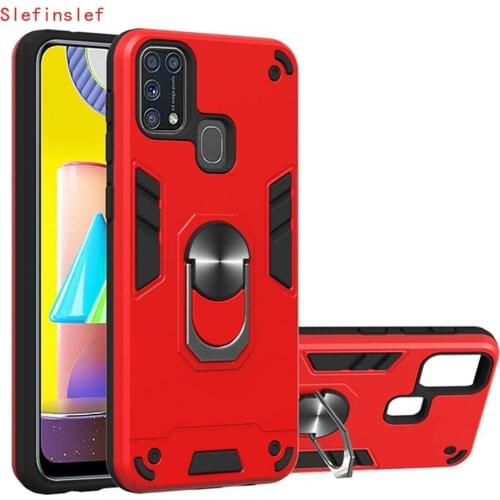 Capa Case for Samsung Galaxy M31 Case for Samsung Galaxy M31 Magnet Mount Air Vent Car Holder Armor Case For Samsung Galaxy M31