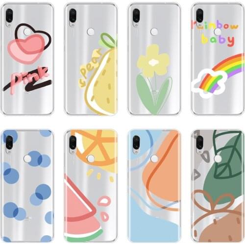 Phone Case For Xiaomi Redmi Note 7 7S PRO Cute Flower Silicone Soft Back Cover For Xiaomi Redmi 7 7A K20 PRO GO Y2 Y3 Case