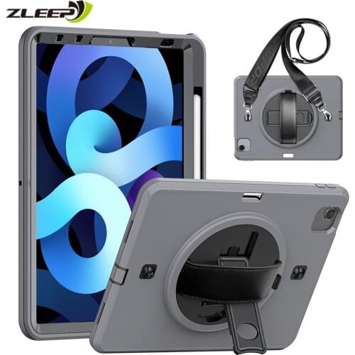 360 Rotation Case For Apple iPad Pro 11 2020 Film Protective Cover For iPhone iPad Air 4 10.9 Stand Silicone Armor Coque Fundas