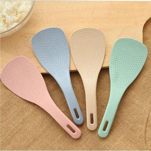 Environmentally friendly and healthy wheat straw rice spoon Non-stick rice spatula Wheat flavoured rice spoon