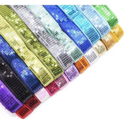10 Yard Glitter Sequin Ribbon DIY Hairbows Accessories Apparel Sewing Fabric DIY Handmade Material Home Decor