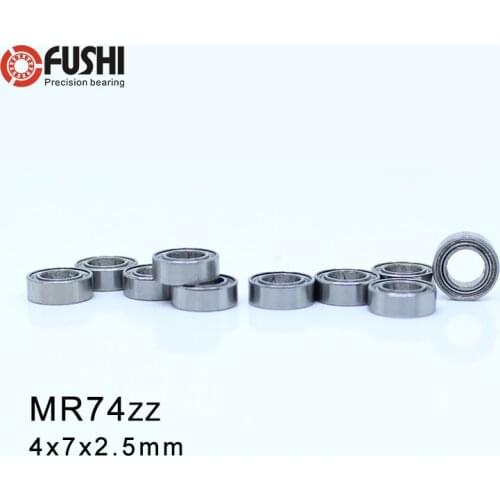 MR74ZZ ABEC-1 (100PCS) 4X7X2.5mm Miniature Ball Bearings L-740ZZ
