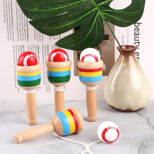Montessori Toy Wooden Skill Sword Cup Ball Games Educational Outdoor Funny Toys for Children Gifts Traditional Games Toys