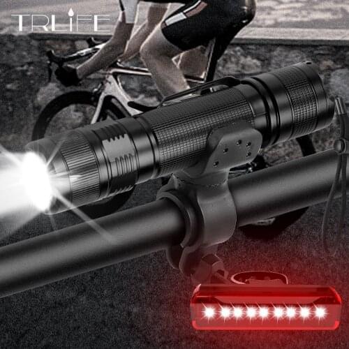 Powerful Bicycle 1000 Lumens 4 Modes XM-L2 LED Built-in Battery Cycling Front Bike Light USB Rechargeable Built-in 18650 Battery