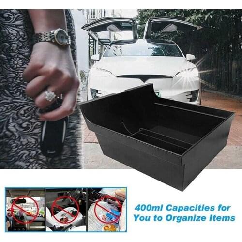 For 2021 Tesla Model 3 / Y Car Center Console Organizer Tray Interior AccessR2W8 Central Armrest Storage Box