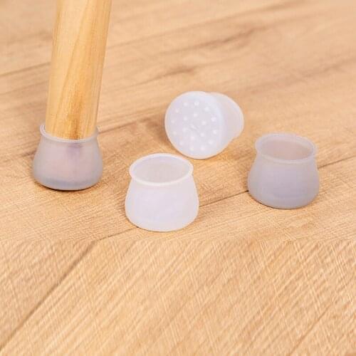 Table leg cover silicone solid wood wear-resistant pad mute wear-resistant table chair foot cover chair leg protection cover