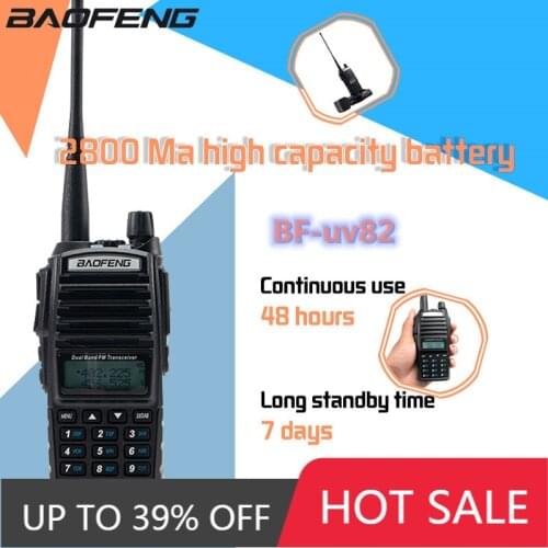 Baofeng UV-82 5W Walkie Talkie VHF/UHF Dual Band UV82 Dual PTT Two Way Radio Dual Band UHF VHF Radio 10 KM Baofeng UV-82 HP