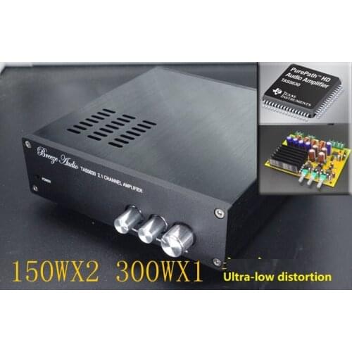 Size(mm):W146 H42 L148 SL1 TAS5630 2.1 Channel Home Audio Digital Power Amplifier 150WX2 300WX1