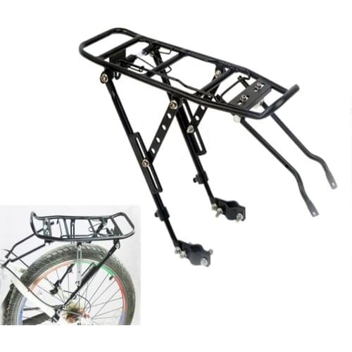 Aluminum Alloy Bike Rack Adjustable Strong For Disc Brake V Brake Simple Installation Retractable Durable Cycling Bag Holder