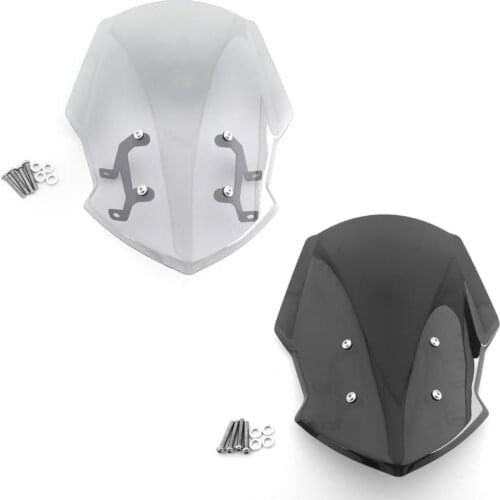 Artudatech ABS Plastic Windshield WindScreen With Bracket For Yamaha FZ 07 MT 07 2018-2019 Motocycle Accessorie