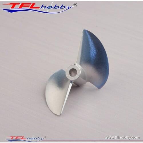 TFL Hobby CNC Machined Billet 36-55mm 7075 Aluminum 2-Blade Propeller Pitch=1.4 Aperture=4.76mm for RC Boat MINI ECO MONO1