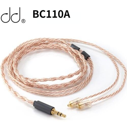 DD ddHiFi BC110A Stock Earphone Cable of E2020B (Janus2) with High-Purity Silver-Plated OFC, 3.5mm Plug and MMCX Connector