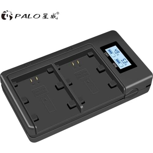 Palo NP-FZ100 NP FZ100 LCD Dual USB Battery Charger for Sony NP-FZ100, BC-QZ1 Alpha 9, A9, Alpha 9R, Sony A9R Sony Alpha 9S