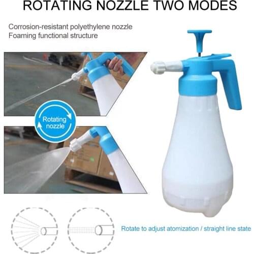 1.8L High Pressure Car Cleaning Sprayer Hand Pump Foam Sprayer Hand Pressurized Sprayer Auto Cleaning Foam Nozzle Sprayer Bottle