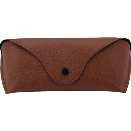 2021 Fashion PU Leather Eyewear Cases Cover Sunglasses Womens Eyeglasses Case Men Reading Glasses Box With Metal Buckle Cases