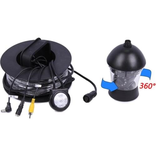 360 degree rotative camera 700TVL HD Unterwater Fishing Camera CR006C-20M