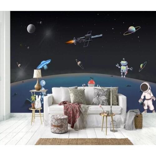 WDBH 3d wallpaper custom photo Roaming Space Cosmic Air Childrens room background wall 3d wall murals wallpaper for walls 3 d