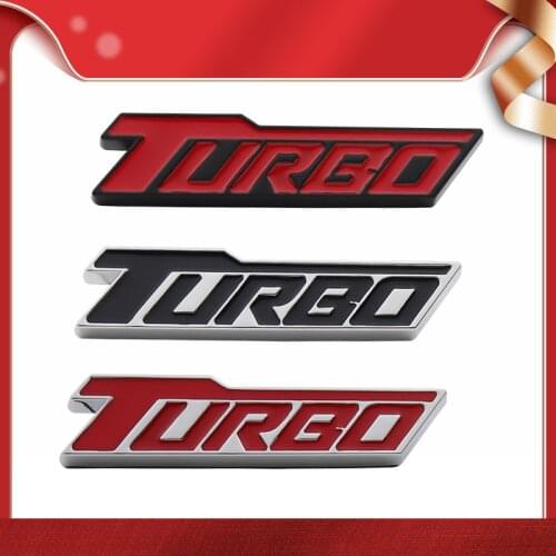 3D Premium Turbo for Cruze Malibu car Hood Fender trunk Rear Bonnet Nameplate Decal Emblem Badge Sticker