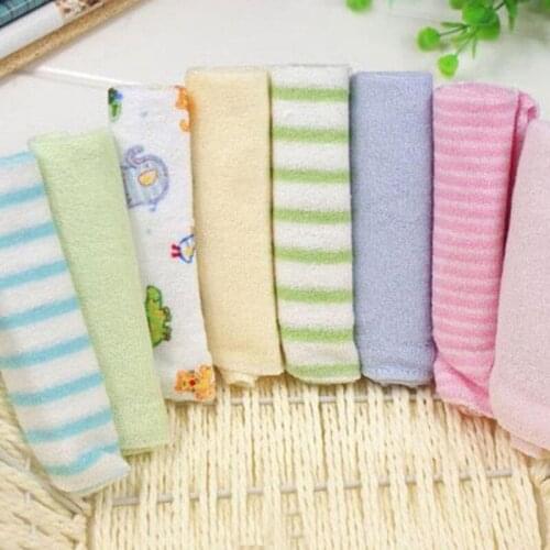 8Pcs 20cm*20cm Soft Baby Children Newborn Boy Girl Bath Nursing Dry Towel Washcloth Wipe Tools Home Useful
