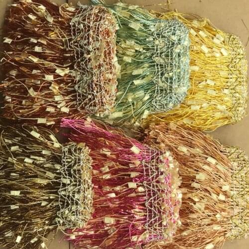 9.5CM Colorful Tassels Lace Trims Fringing Lace Applique Sewing Trims Garment DIY Accessories