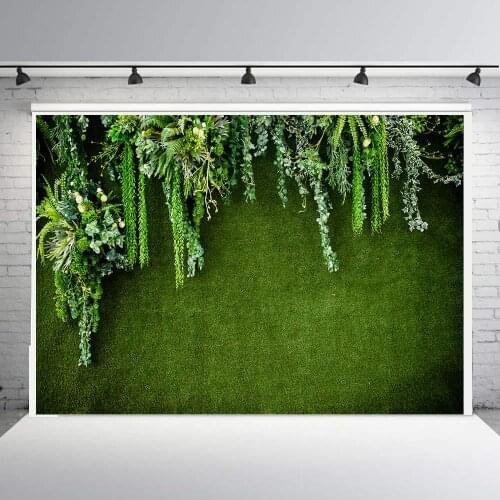BEIPOTO Flower Backdrop green leaves floral wedding bridal baby shower photography background dessert table party banner B186