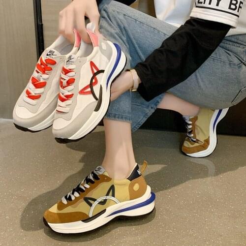 Kitten Daddy Shoes Womens Summer Casual Sports Shoes Ladies Walking Sneakers Breathable Female Sneakers Chunky Running Shoes