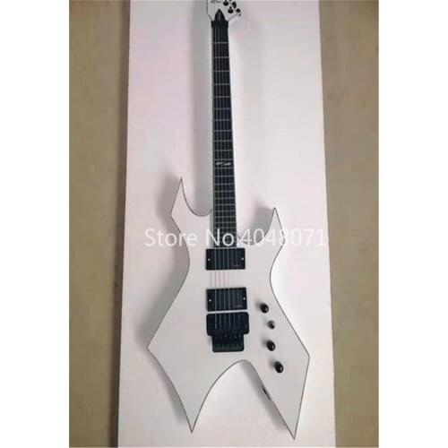 Special-shaped electric guitar, white body, optional color, free delivery, customizable