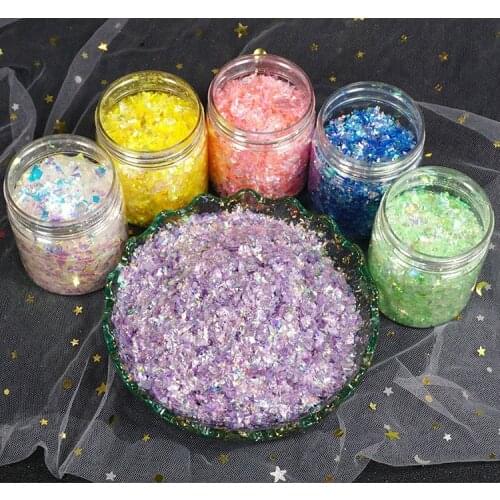 15G Shell Paper Fragments Glitter Epoxy Mold Filling for Pendant Jewelry Making Craft Diy Nail Art Decoration Accessories