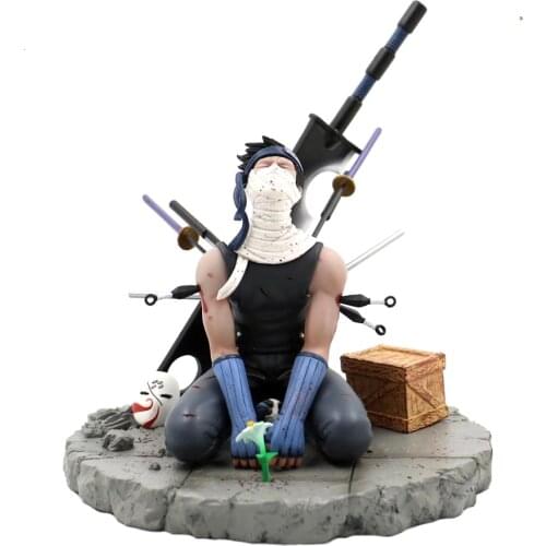 Anime Model Naruto Shippuden Itachi Momochi Zabuza Death Shape GK 15cm PVC Action Figure Statue Collectible Toy
