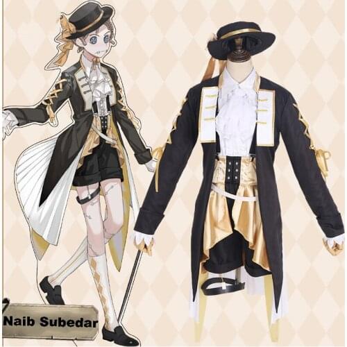 Game Identity V Cosplay costumes Survivor Mercenary Naib Subedar Cosplay Costume Midsummer tea party Skin Uniforms Suits Clothes