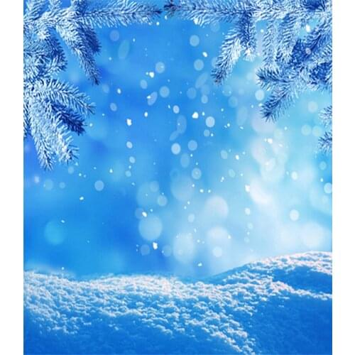 Red Festival Backdrop for Christmas White Snow Xmas Photo Background Cloth Digital Printed Studio Props