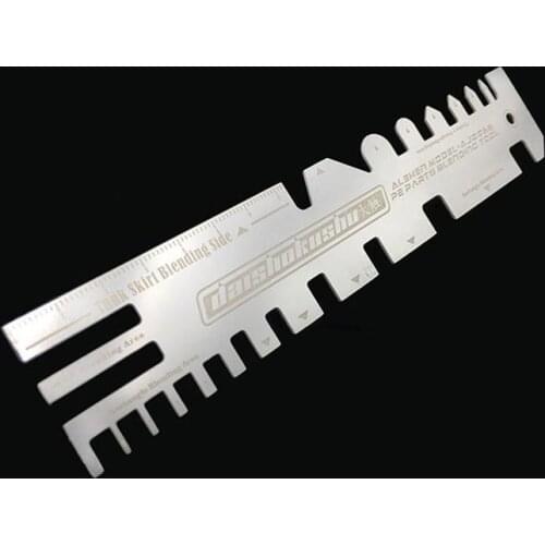 AJ0086 Metal Hand Pressure Type Ruler Etch with Bending Plate for Model Ship Tank Photo Etched Parts Bender Bending Folding Tool