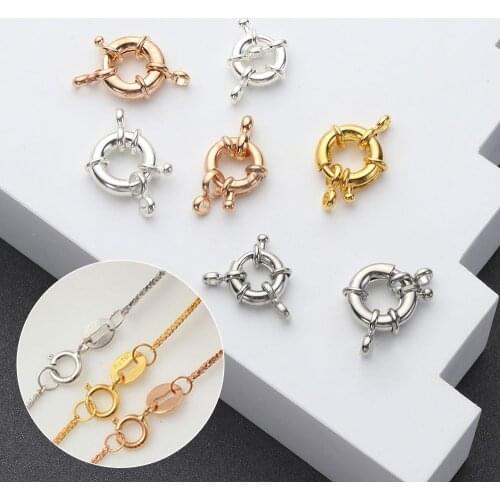 New Handmade Accessories Bracelet Connectors Copper Chain Necklace Buckle Jewelry Making Necklace Clasp Jewelry Clasp