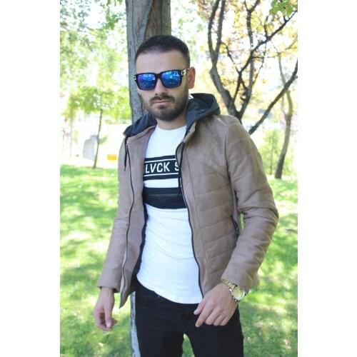 GAVAZZI 411 HOODED NARROW CUT SISME SUET COATS-MINK