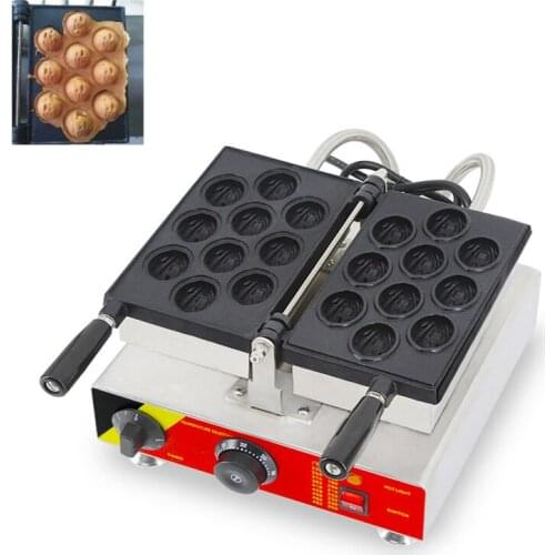 Intelligent Fully Automatic Single Head Walnut Machine Waffle Maker 220V Cake Shop Machine Walnut Mold Dessert Sandwich Korea