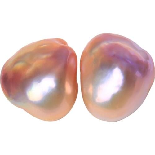 Baroqueonly AAAAA freshwater irregular pair beads hudge size natural colorful for DIY earrings jewelry making handmade BZAA