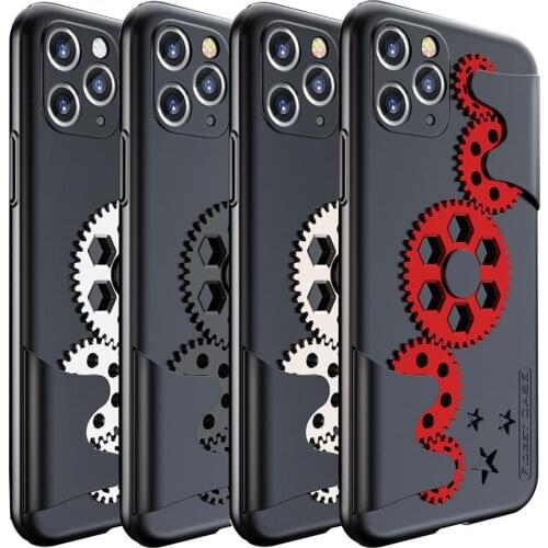 Dropshipping Phone accessories Phone Case Heat Dissipation Gears Stress Relief Phone Case Cover for iPhone XS Max 11 Pro