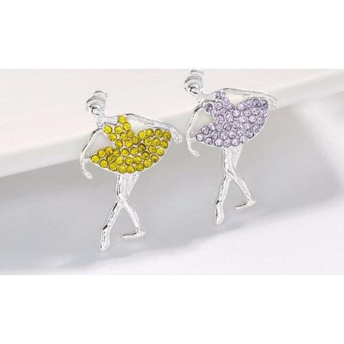 Rhinestone Buttons 29*20mm crystal flatback ballerina for DIY crafts hair invitation decoration accessories 100PCS/LOT(BTN-5444)