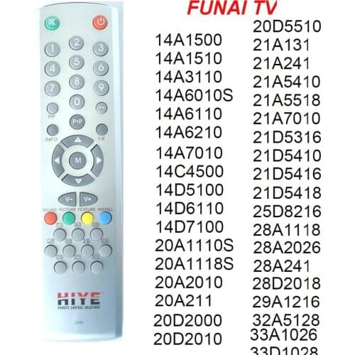 RC 2240 Remote Control for FUNAI TV 14A ,14C ,14D, 20A 20D 21A 21D 25D 28A 28D 29A 32A 33A , Directly Use Controller
