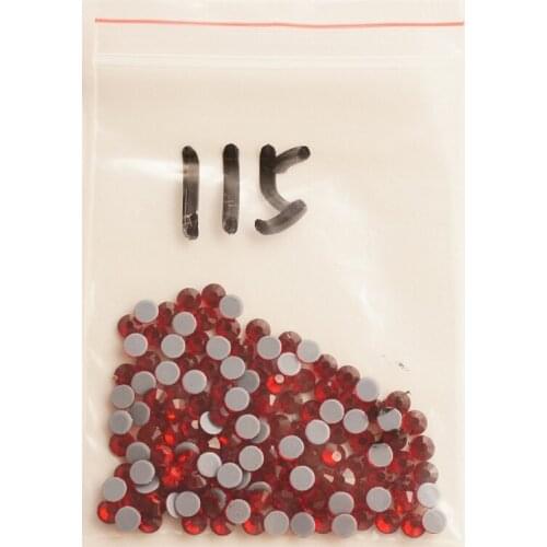 AAAAA Luxury Hot Fix Rhinestone Siam Red Glass Crystals Flatback Iron On Hotfix Rhinestones ss6 ss10 ss16 ss20 ss30 075